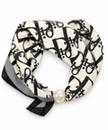 Scarf magnetspänne- vit/svart