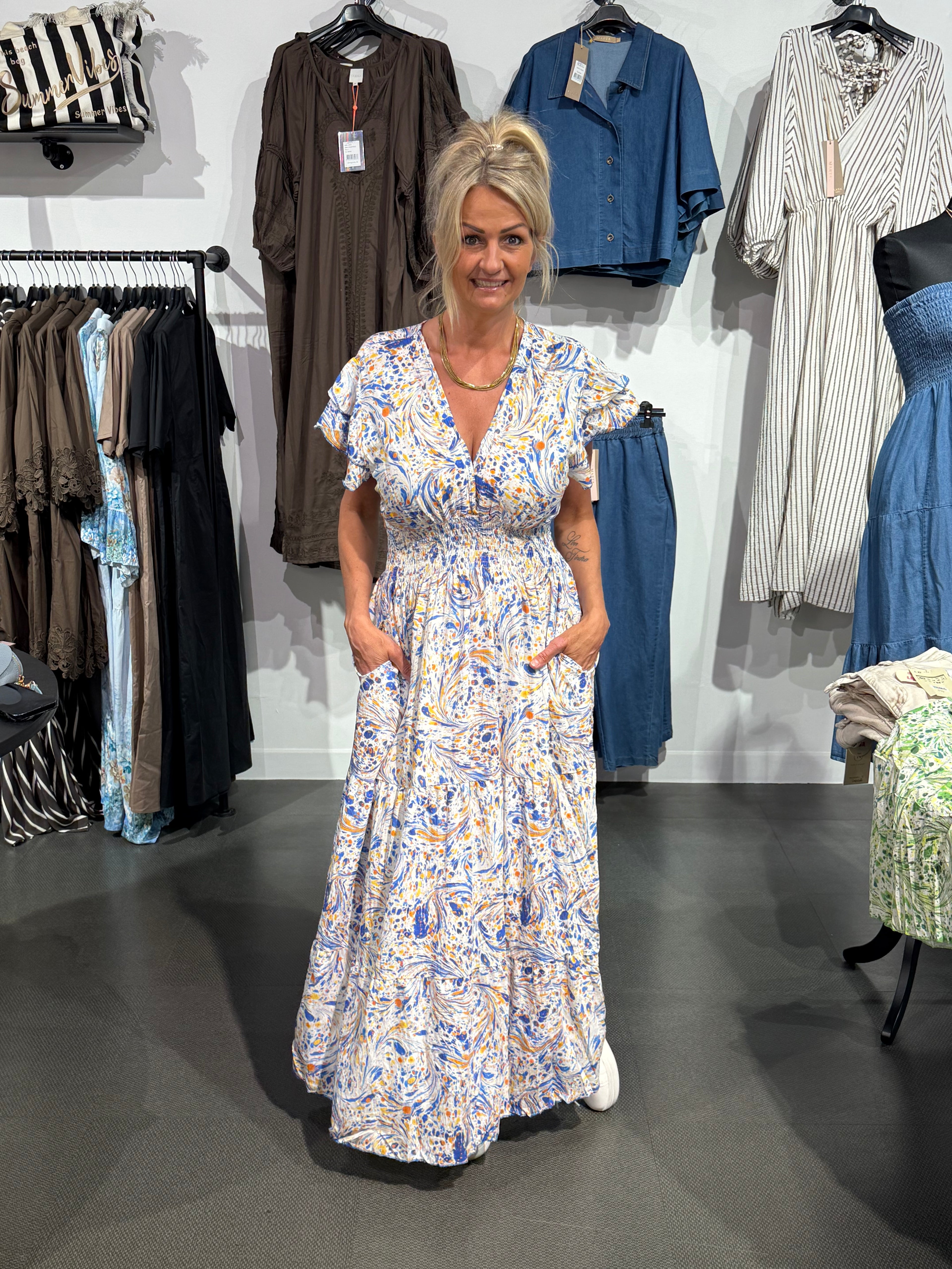 Olivia dress- blue