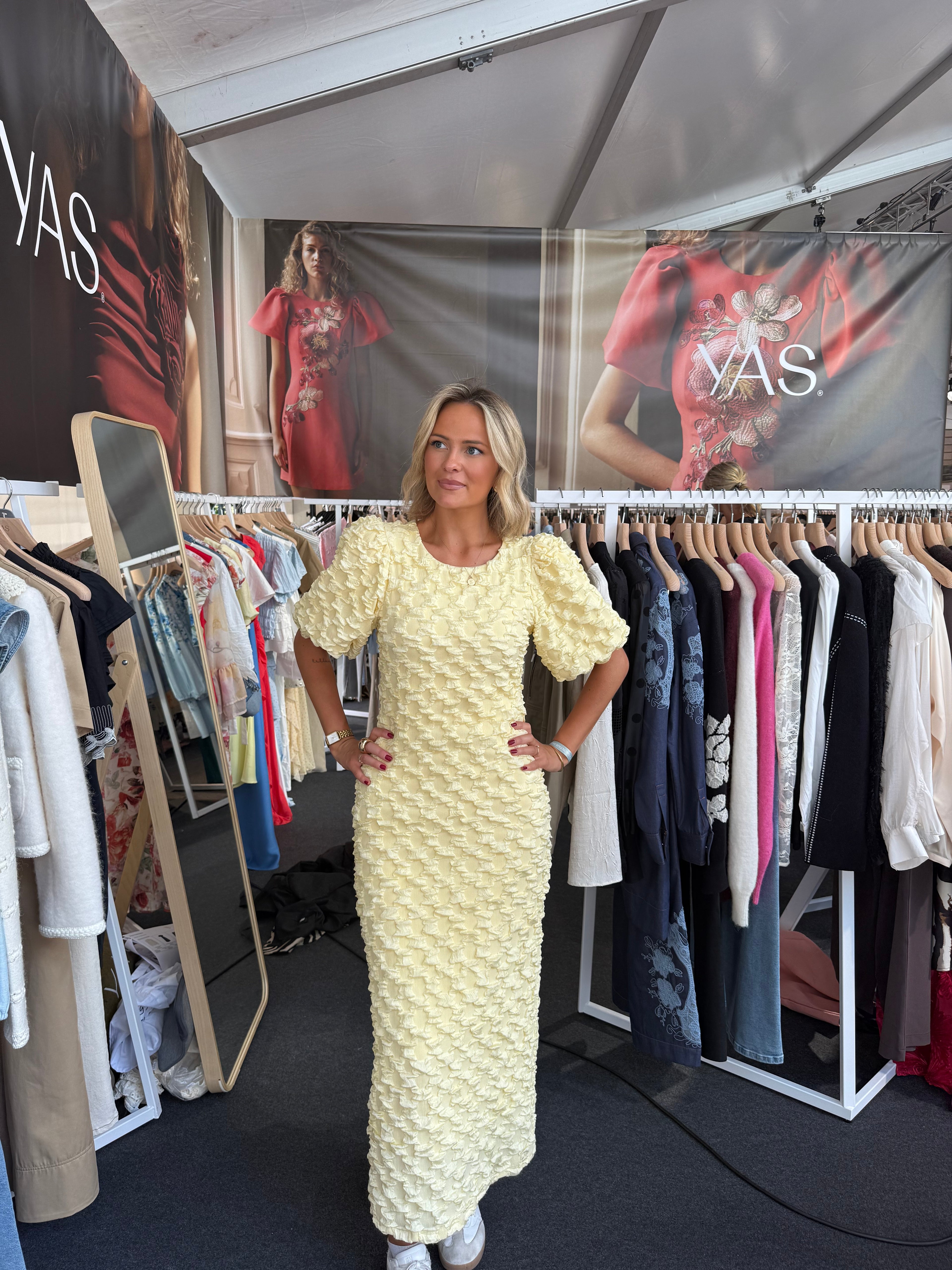 YasMiamaja long dress- butter yellow