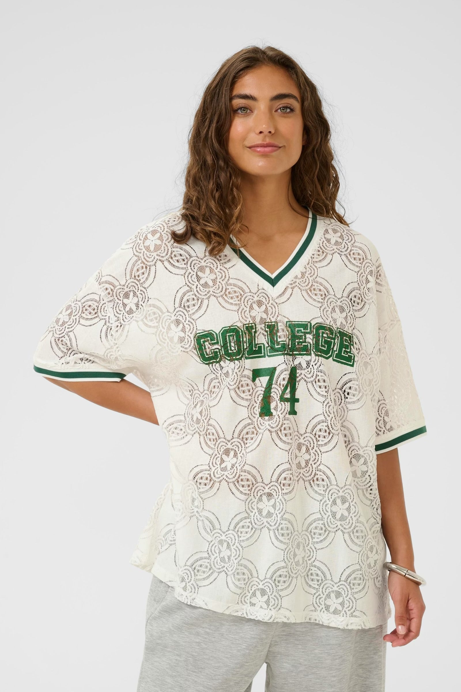 CUcollege T-shirt - vit