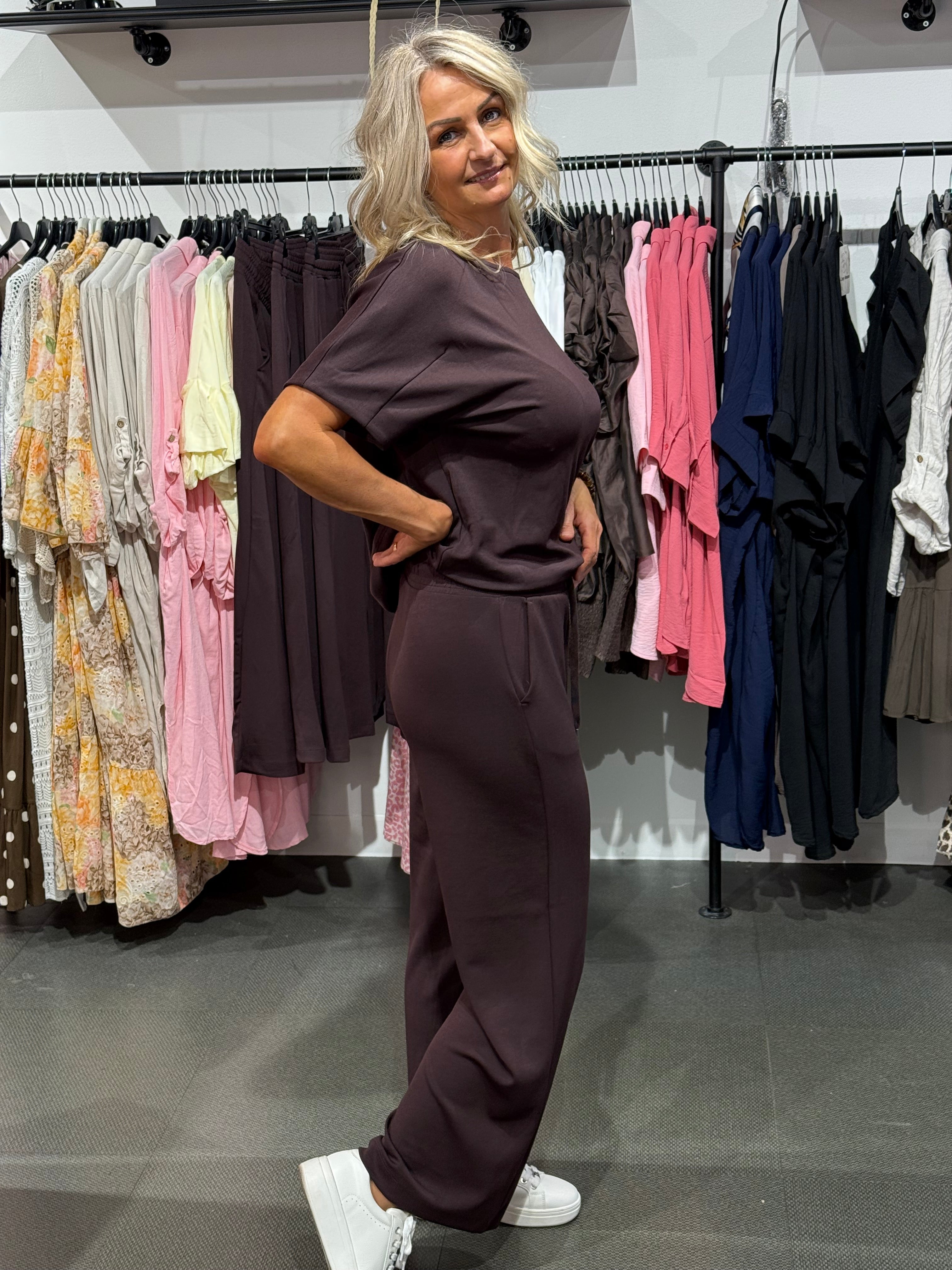 Banu byxa 33- Brown/plum