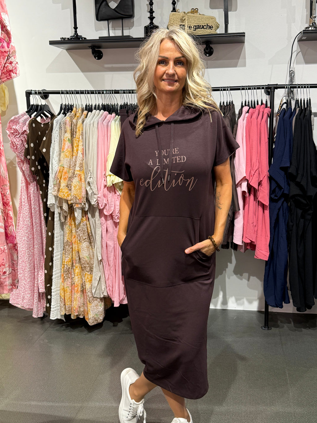 Banu klänning- brown/plum