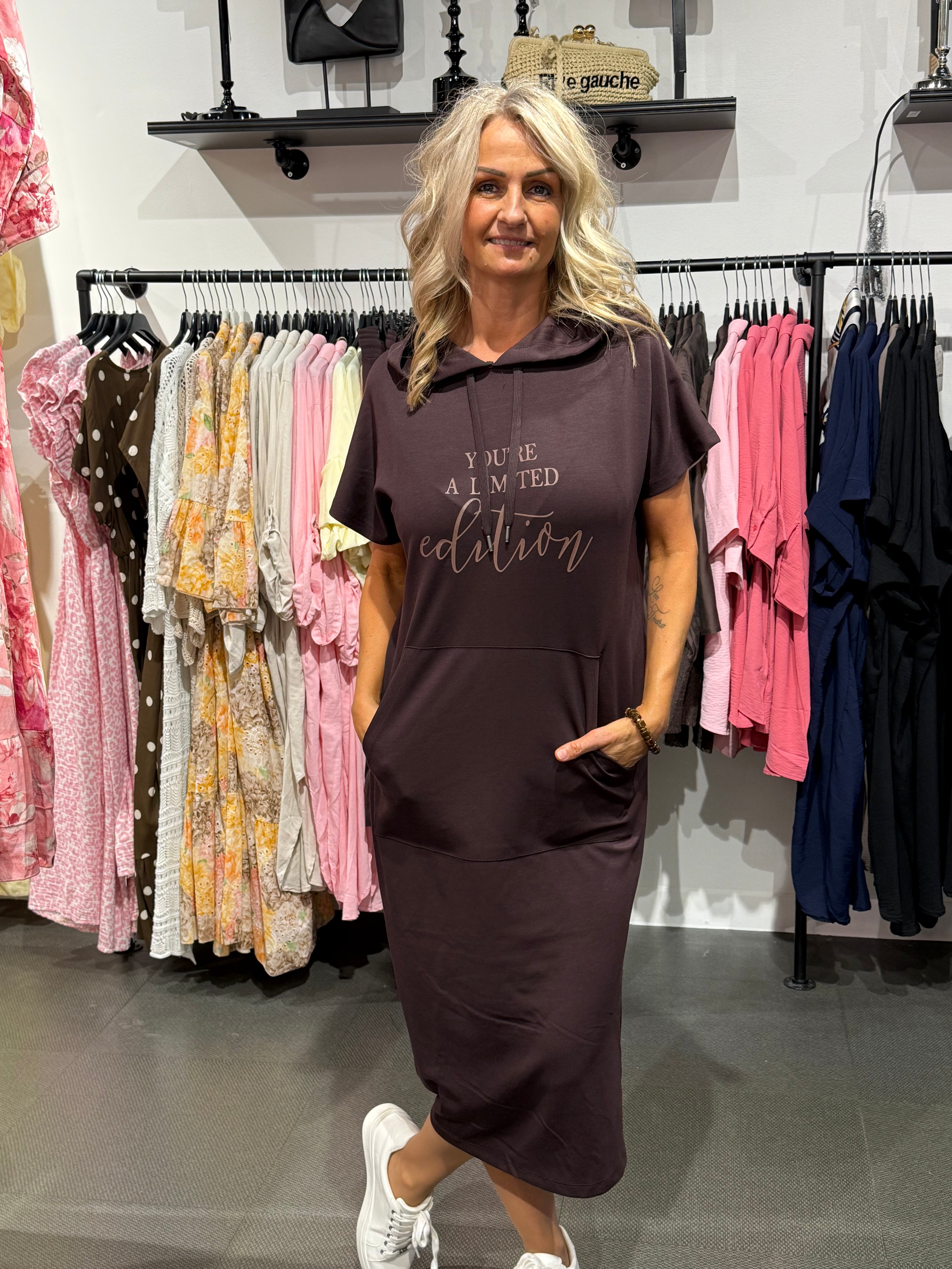 Banu klänning- brown/plum