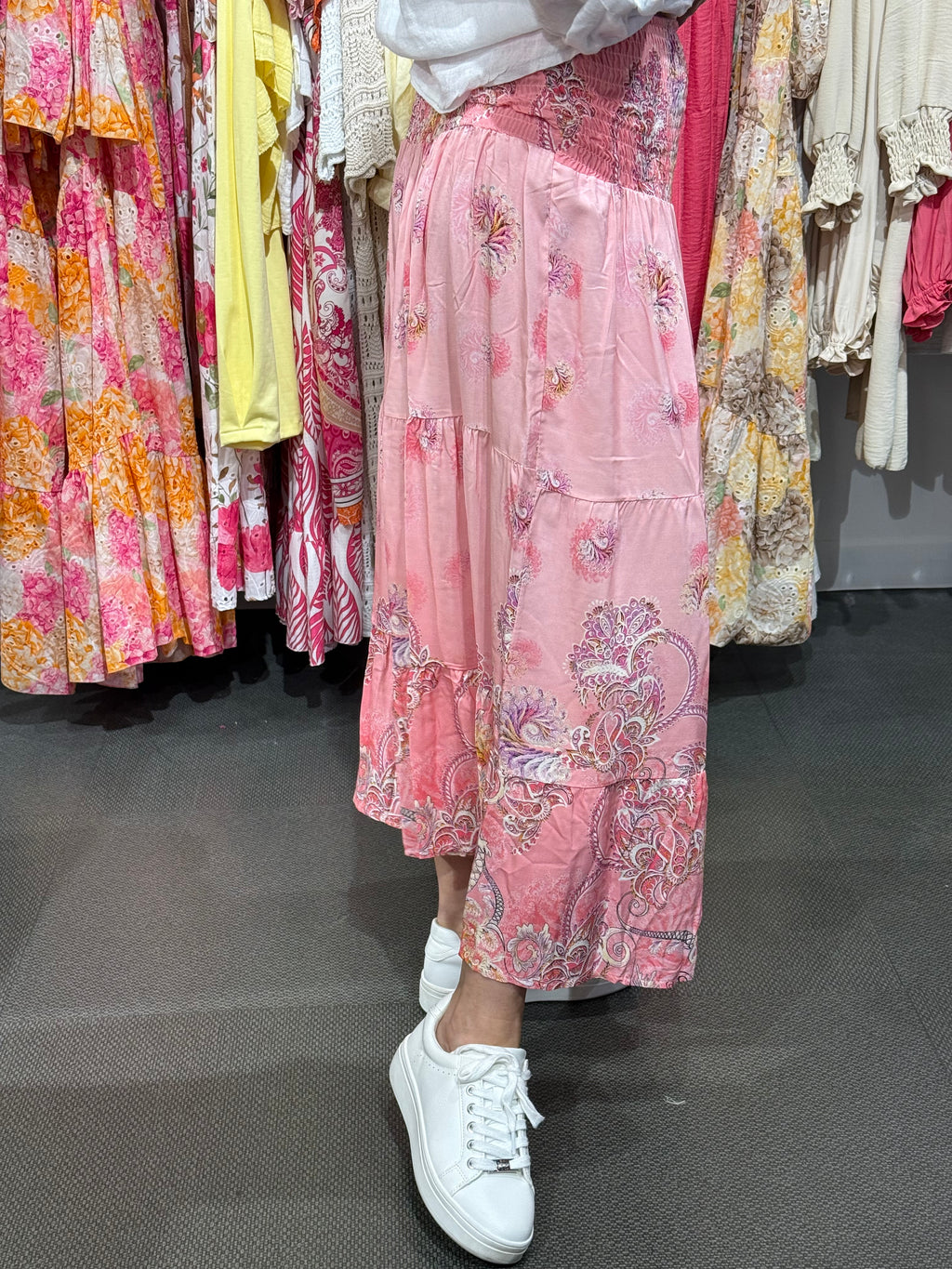 Smock kjol Martha - rosa
