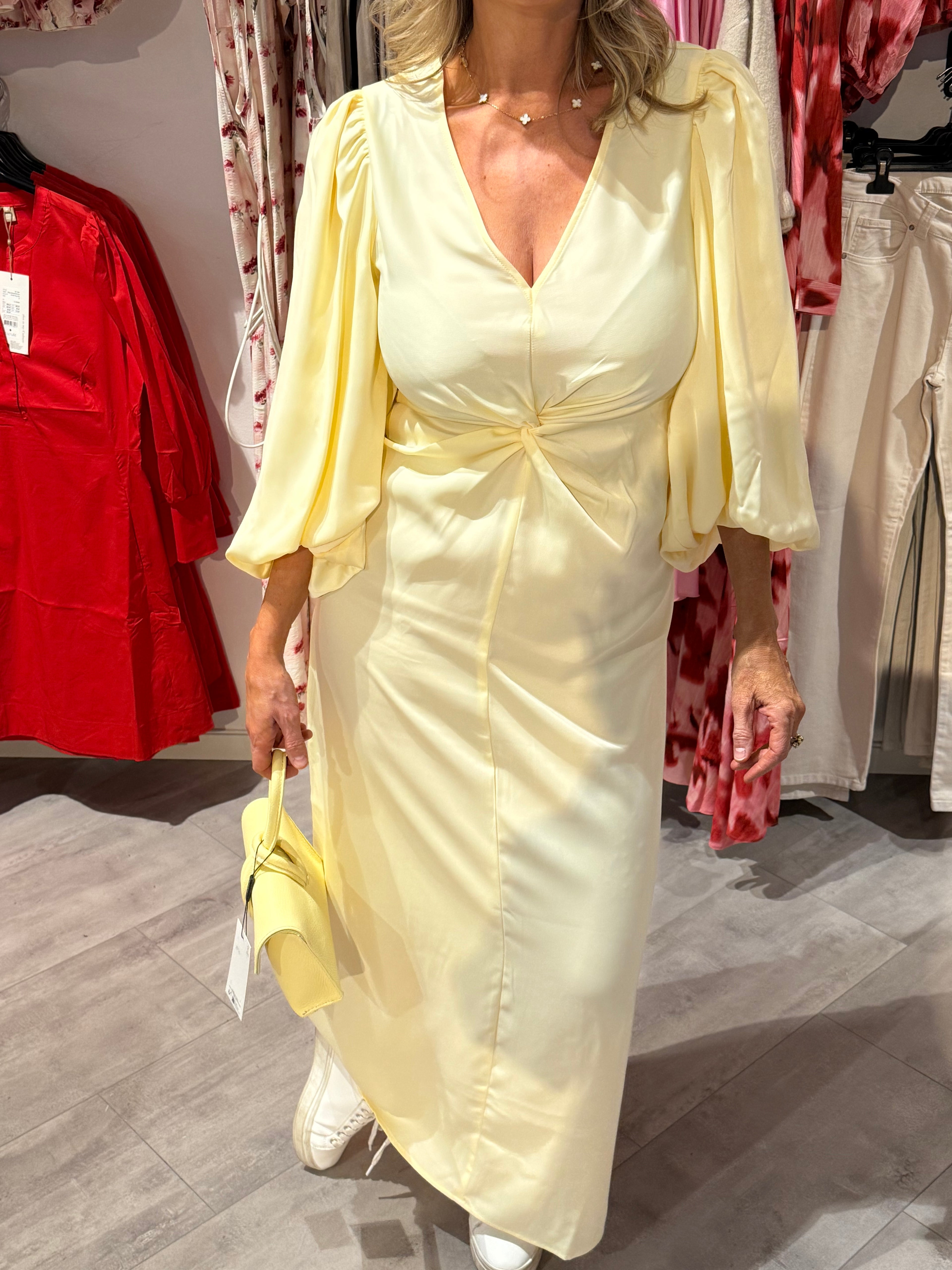 YasThea long dress- butter yellow