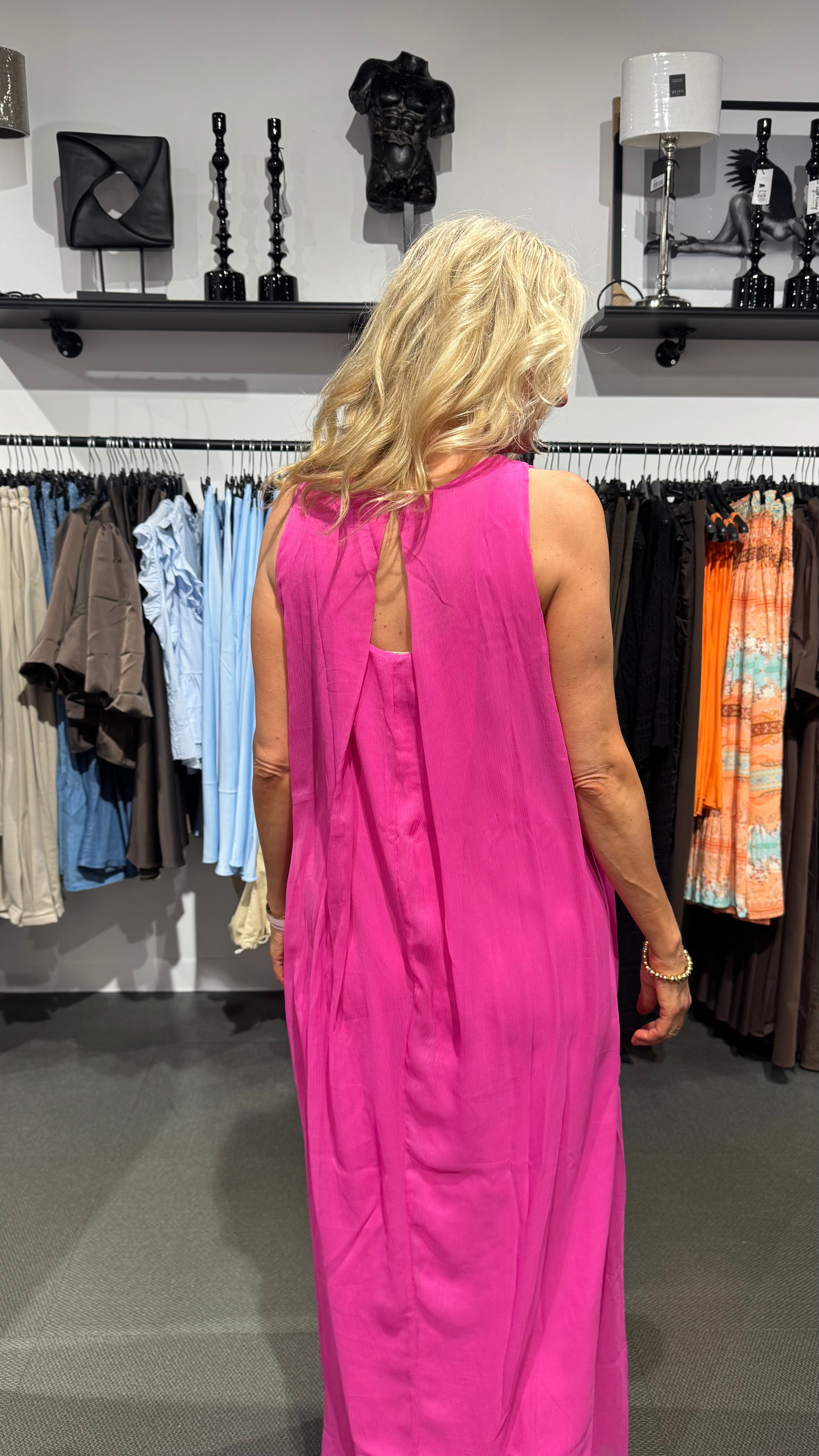 YASHANNAH ANKLE DRESS - PINK