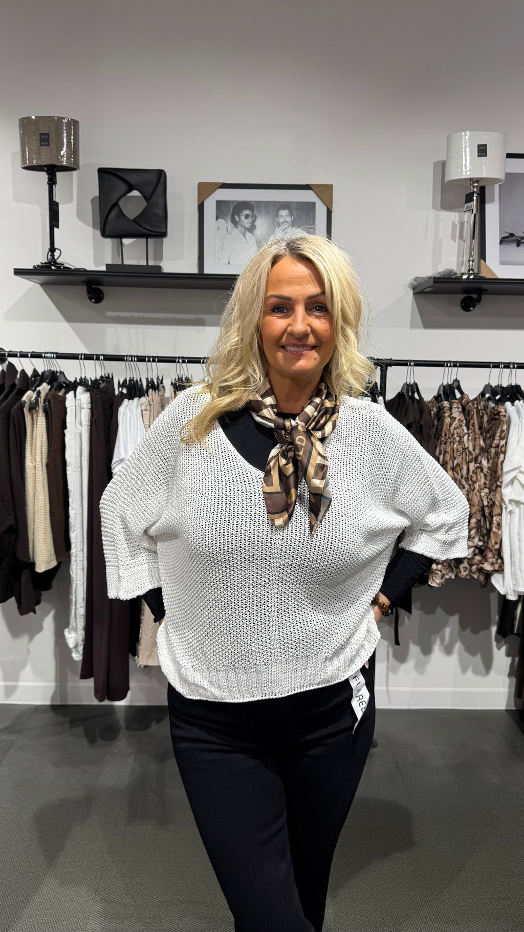 Betina knit - vit
