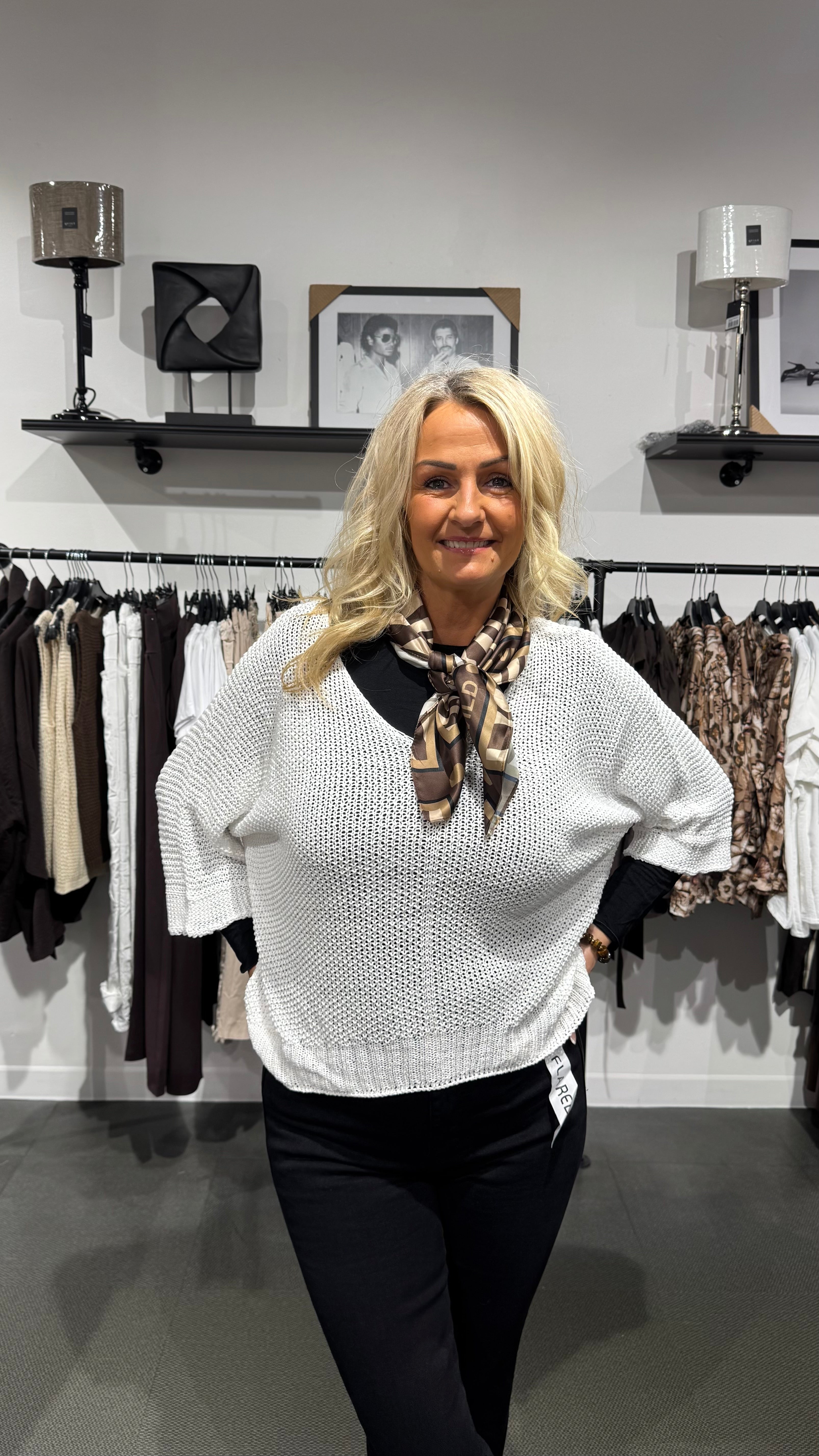Betina knit - vit
