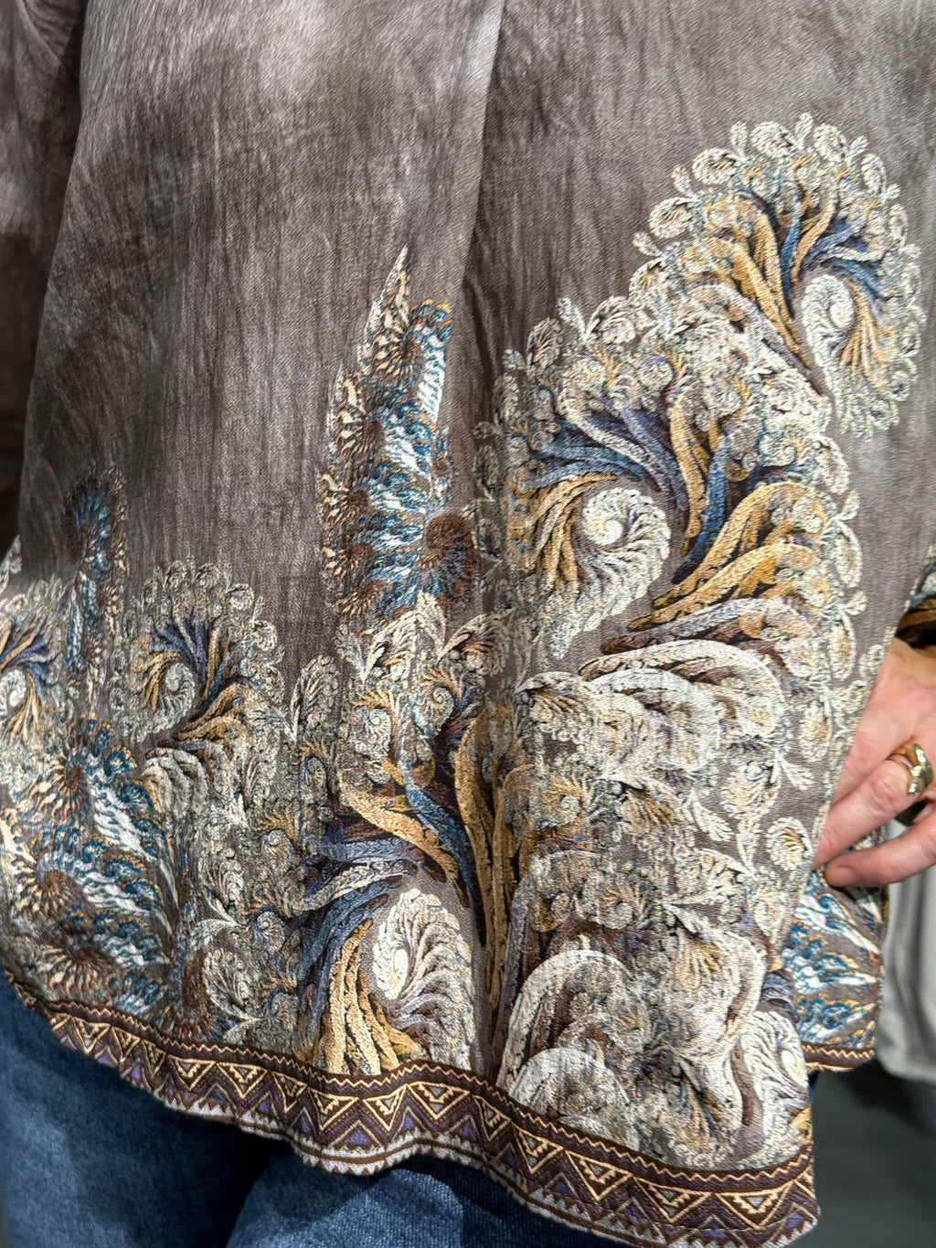 MdcMelina blouse Brown/blue