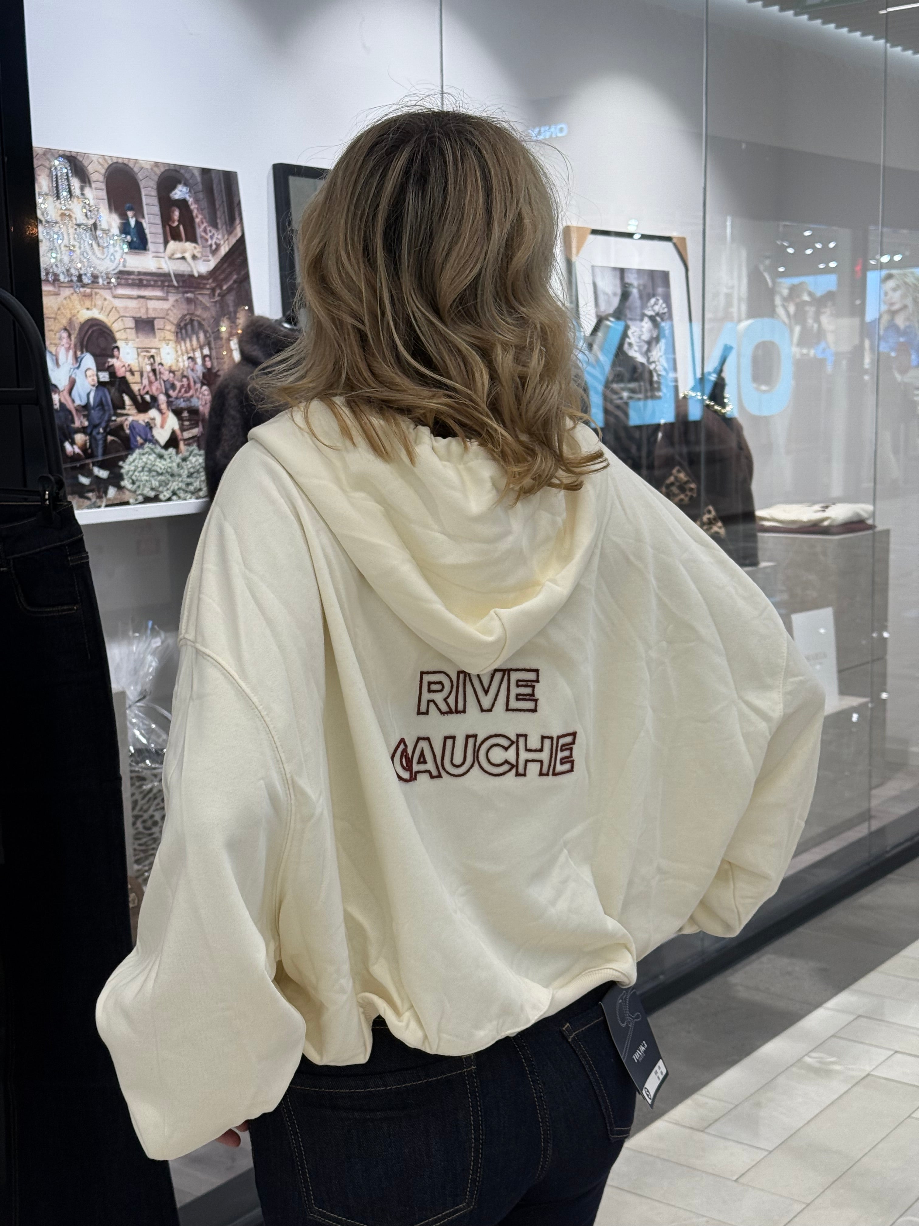 Hoddie RIVE GAUCHE-cream