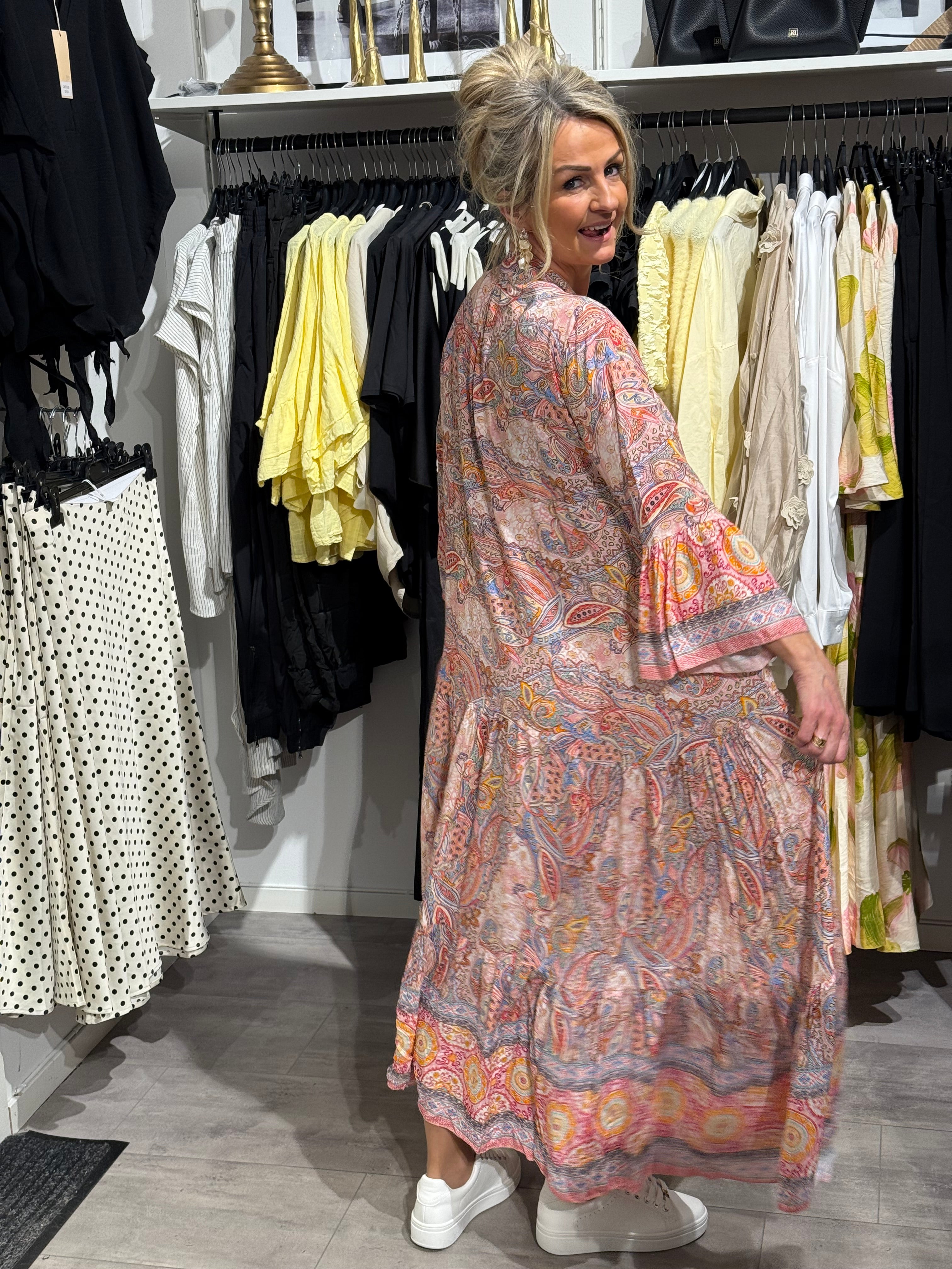 Luna dress - multi korall