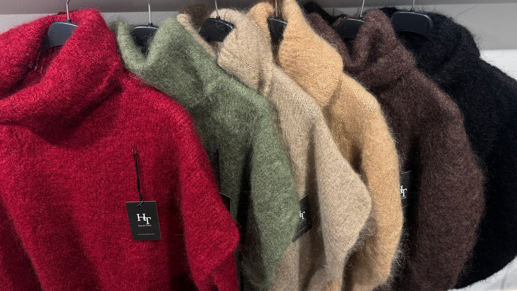 MOHAIR POLO - FOREST GREEN
