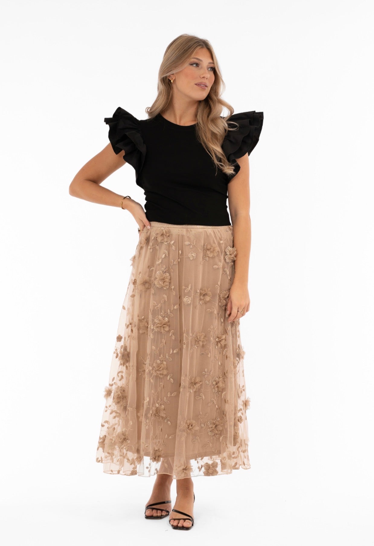 FLORENCE SKIRT - ANTIQUE GOLD