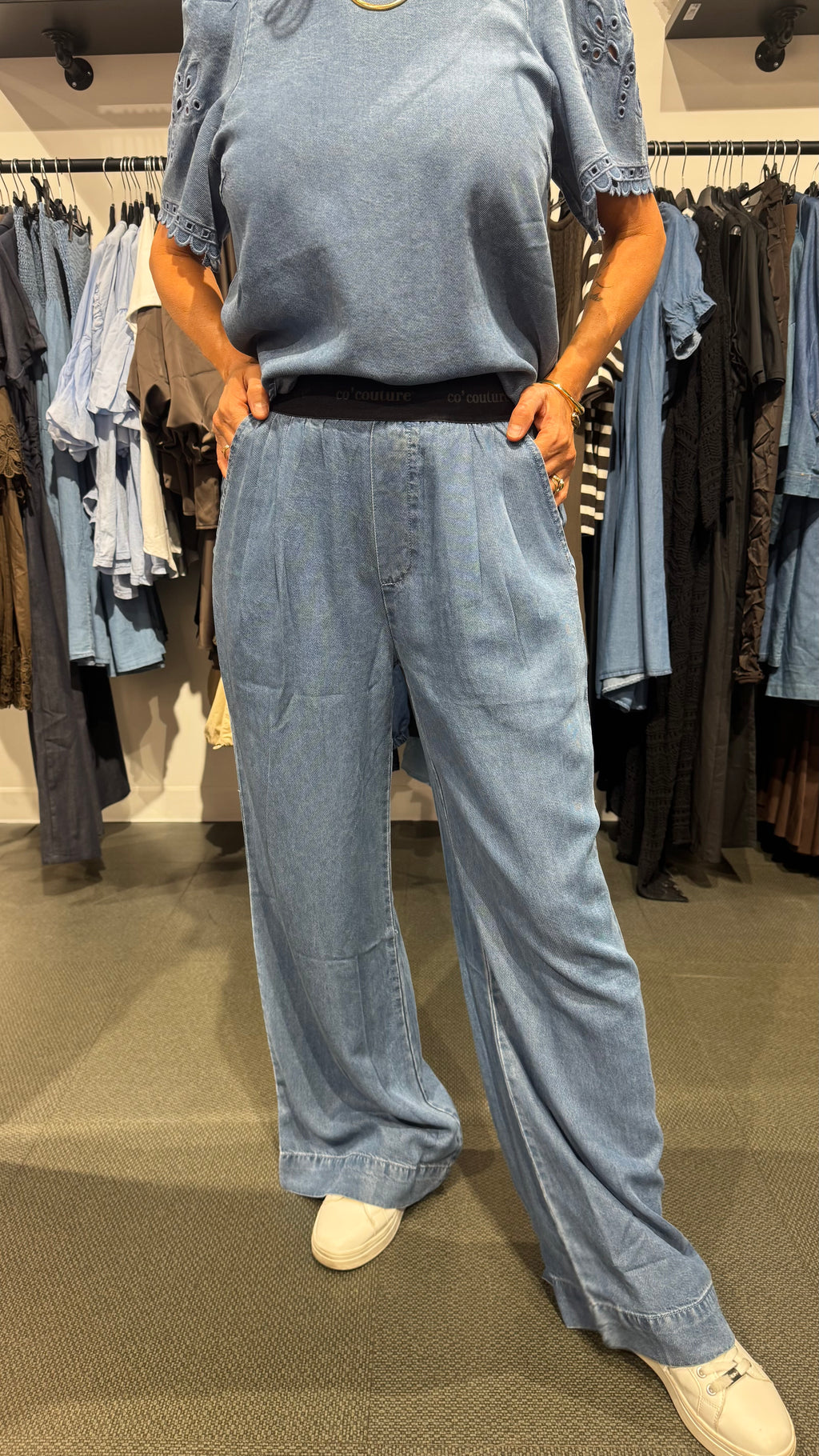 CClogo pant - denim