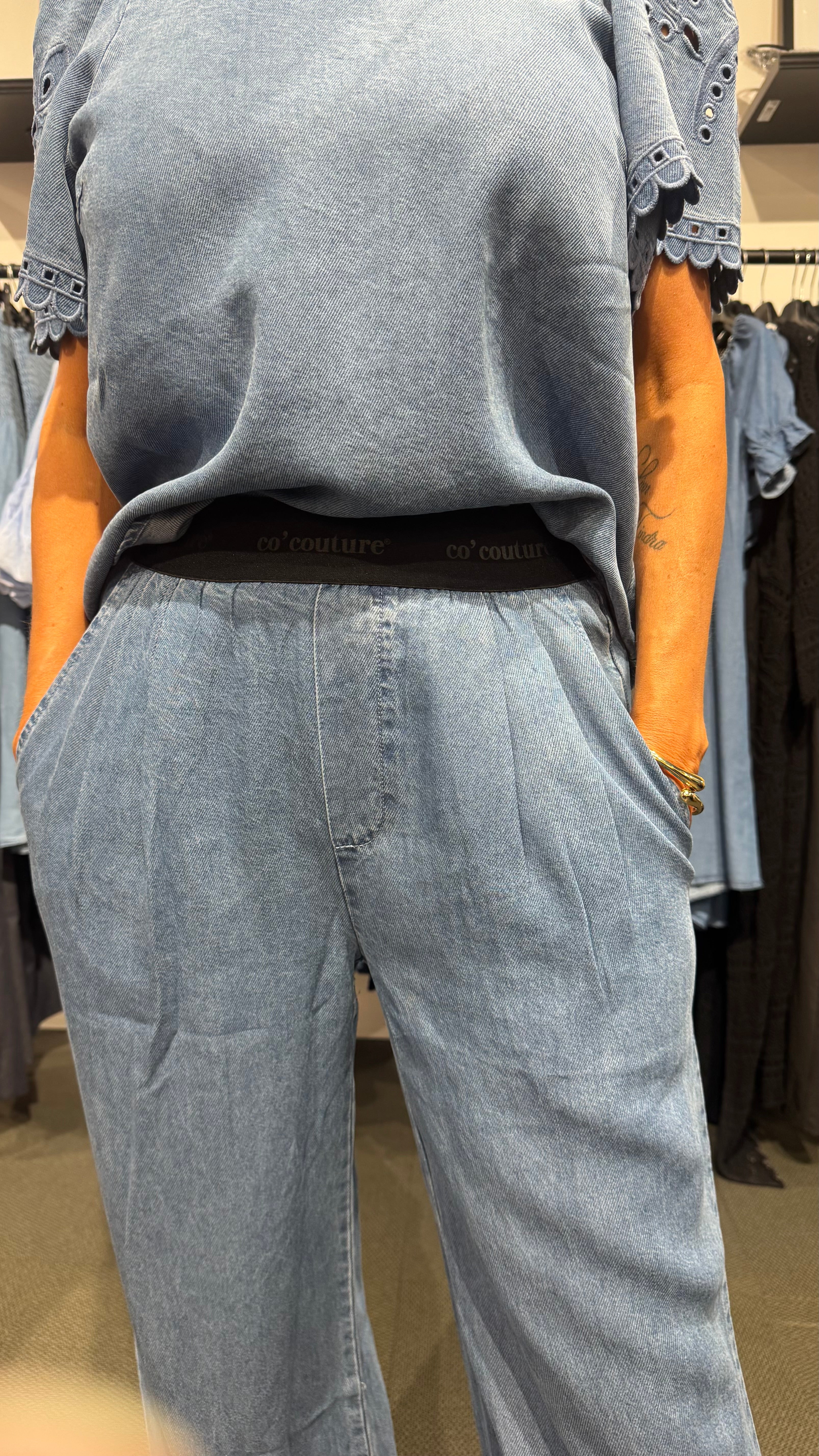 CClogo pant - denim