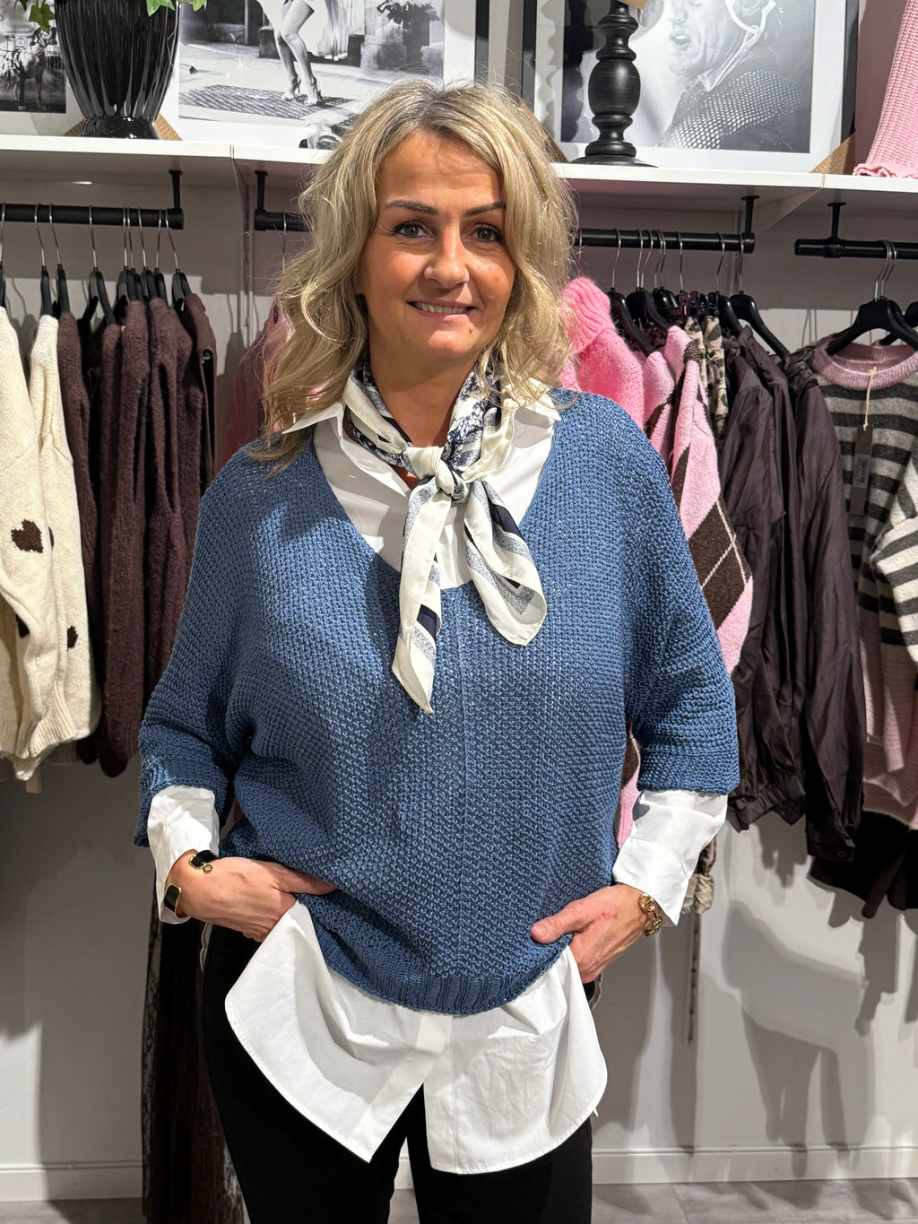 Betina knit - blå