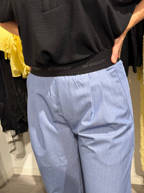 CC Amina logo pant - denim blue
