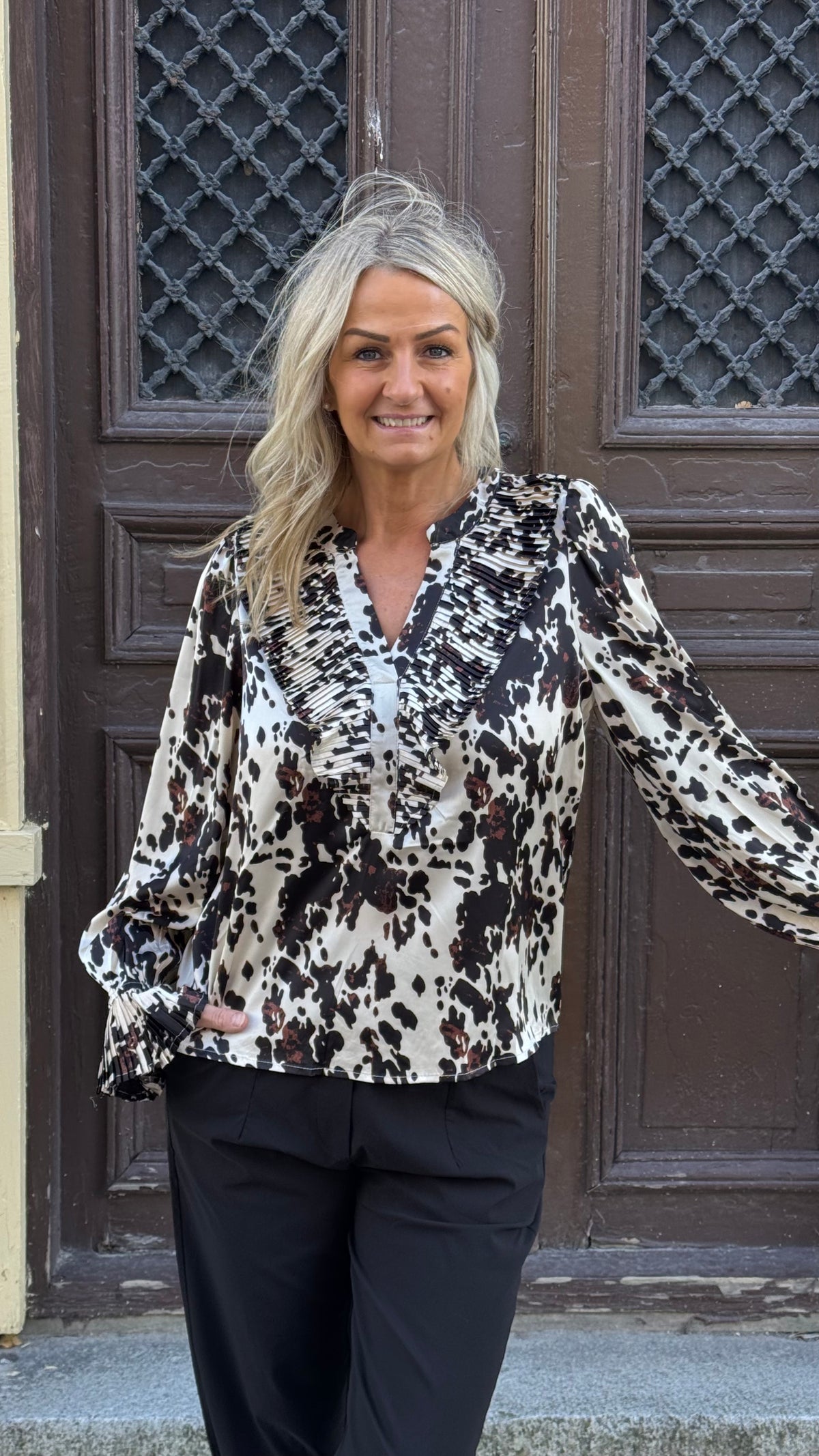 Melba Pleat Blouse