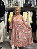 Luna dress - multi korall