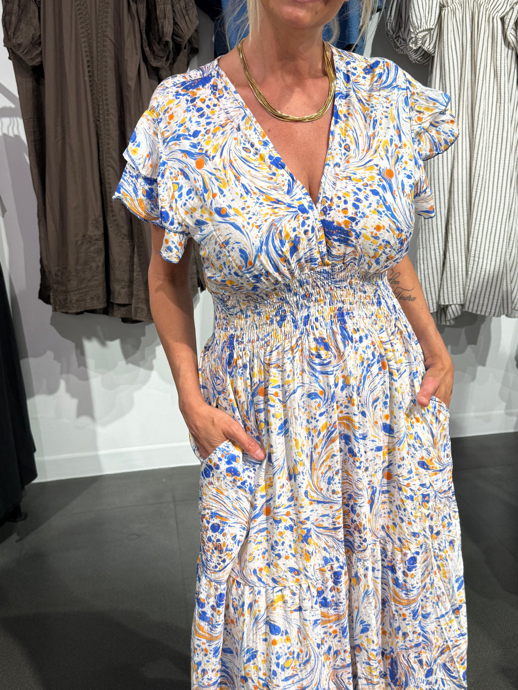 Olivia dress- blue
