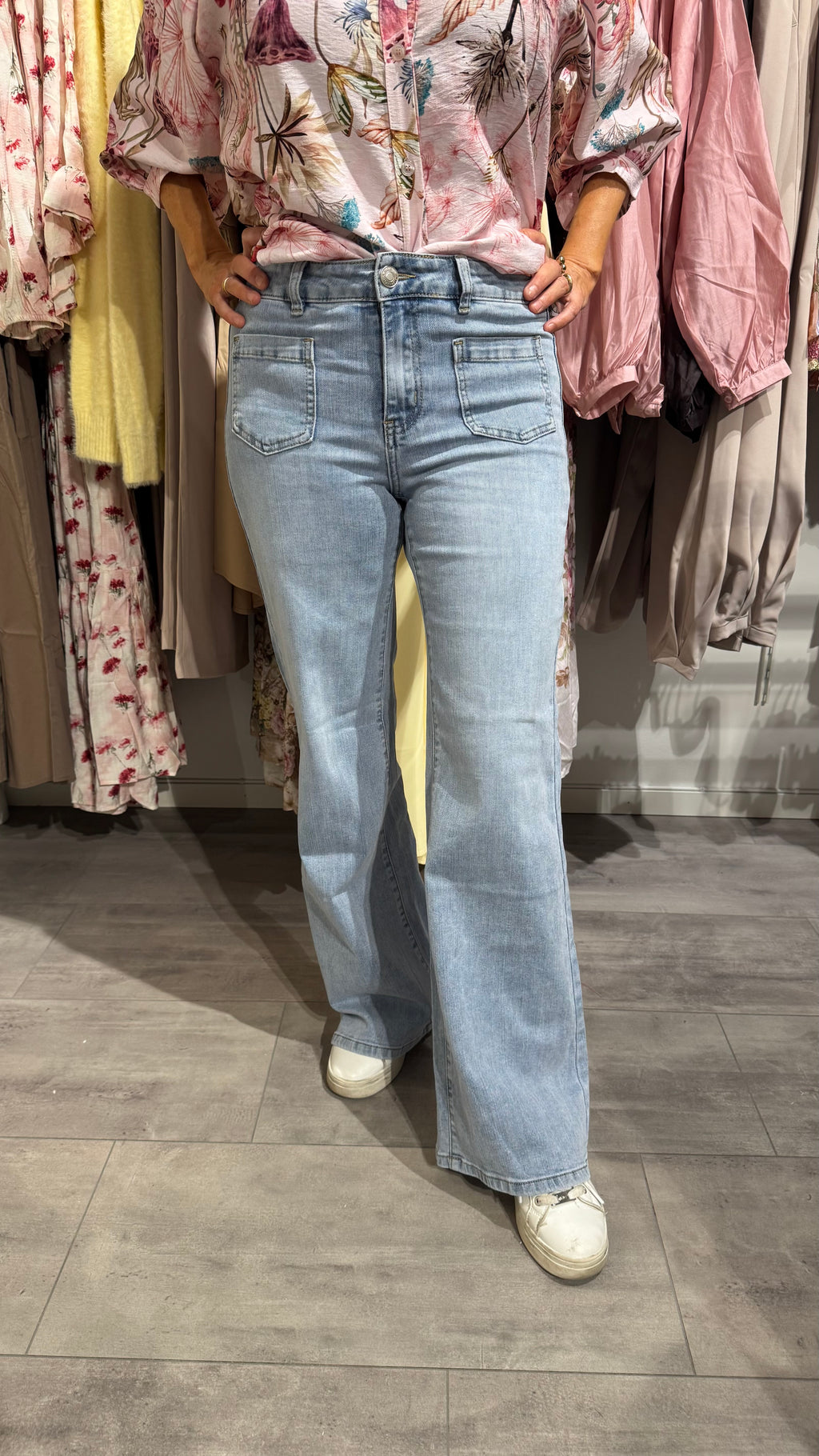 Toxik jeans front pocket - blue wash