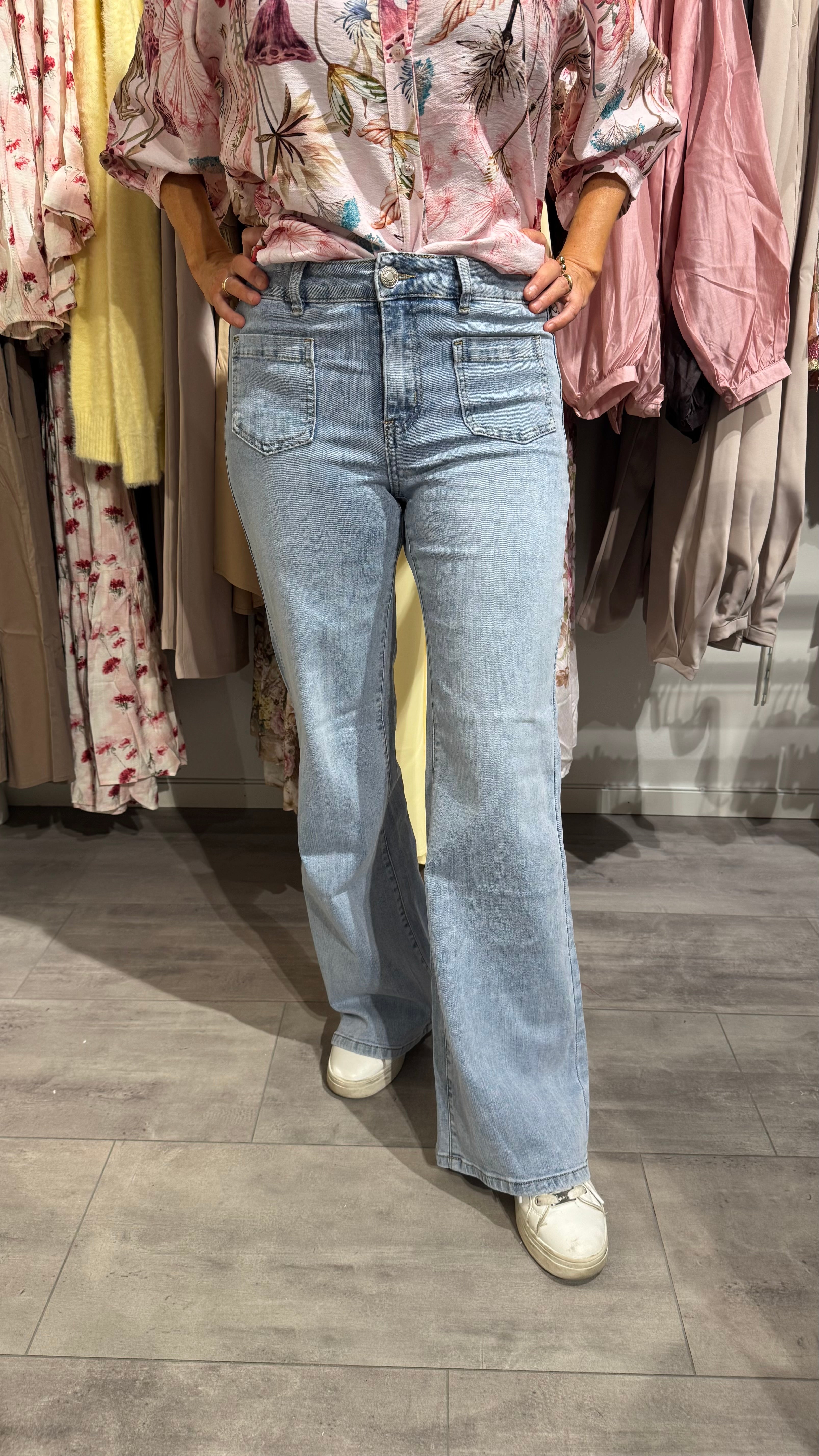 Toxik jeans front pocket - blue wash