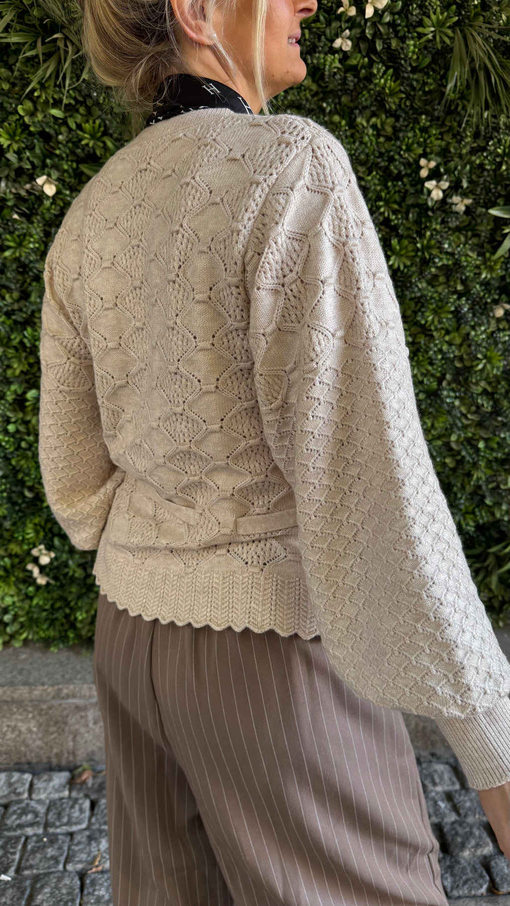 CC tie cardigan