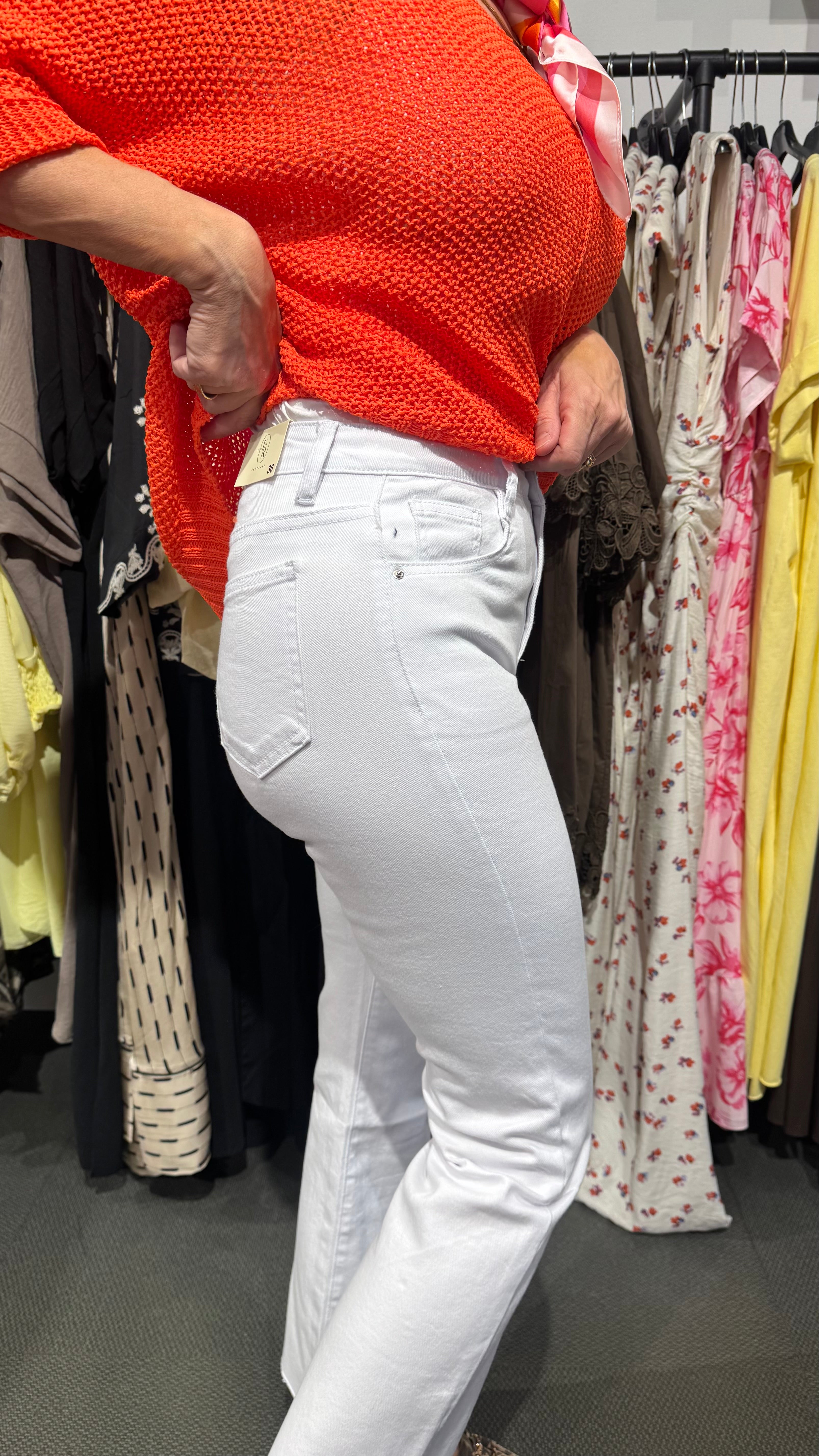 Flared jeans- vit
