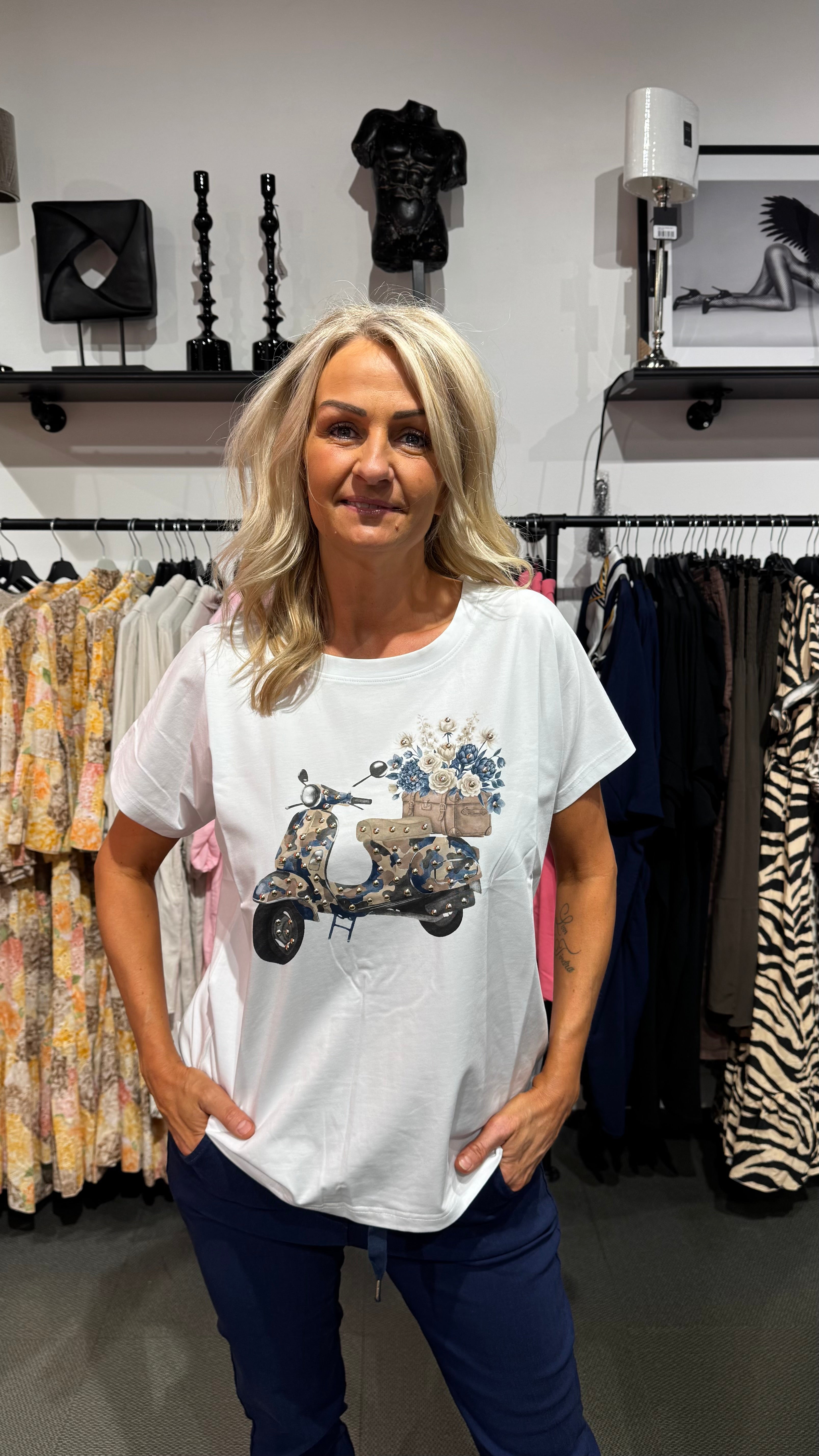 T-shirt bike- blue