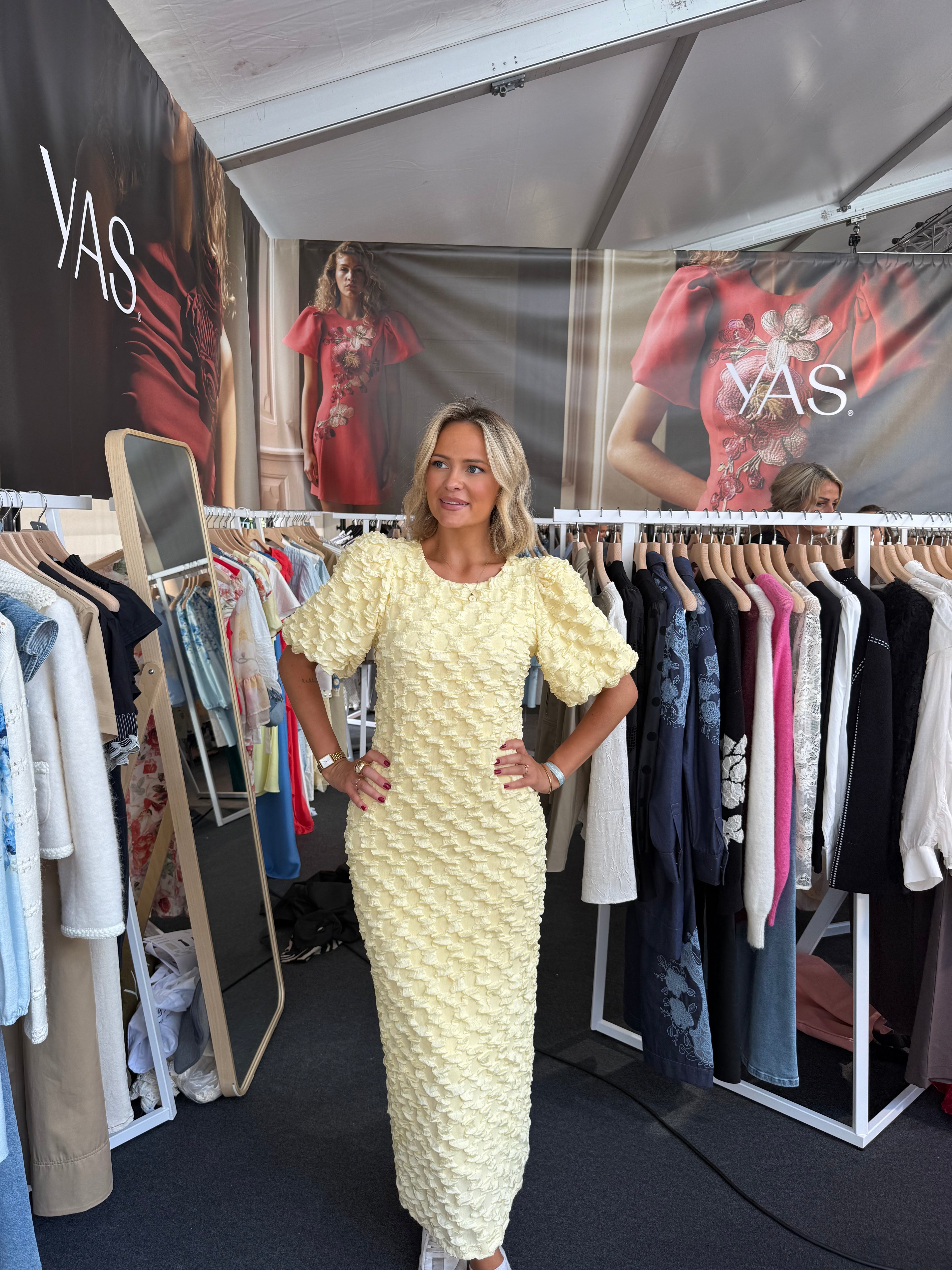 YasMiamaja long dress- butter yellow