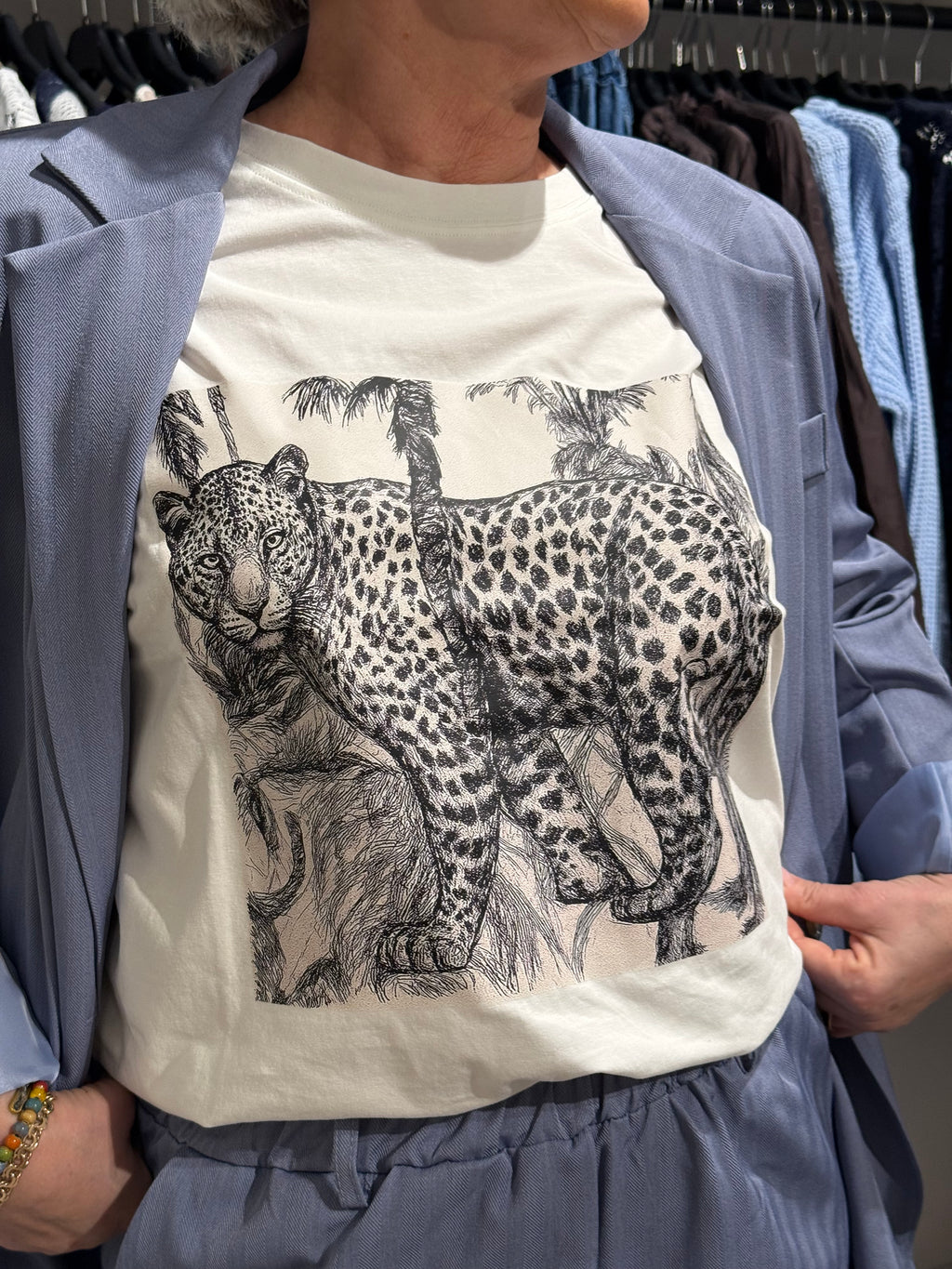T-shirt Leo blå