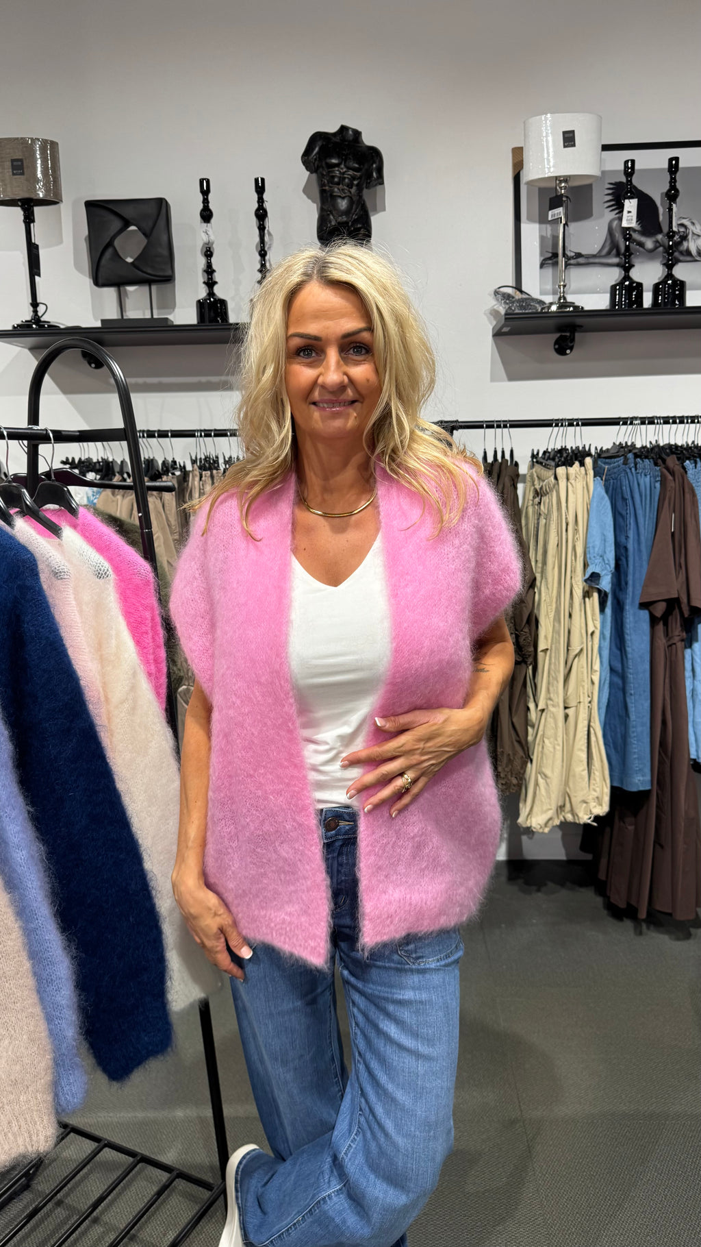 MOHAR VEST - CERISE