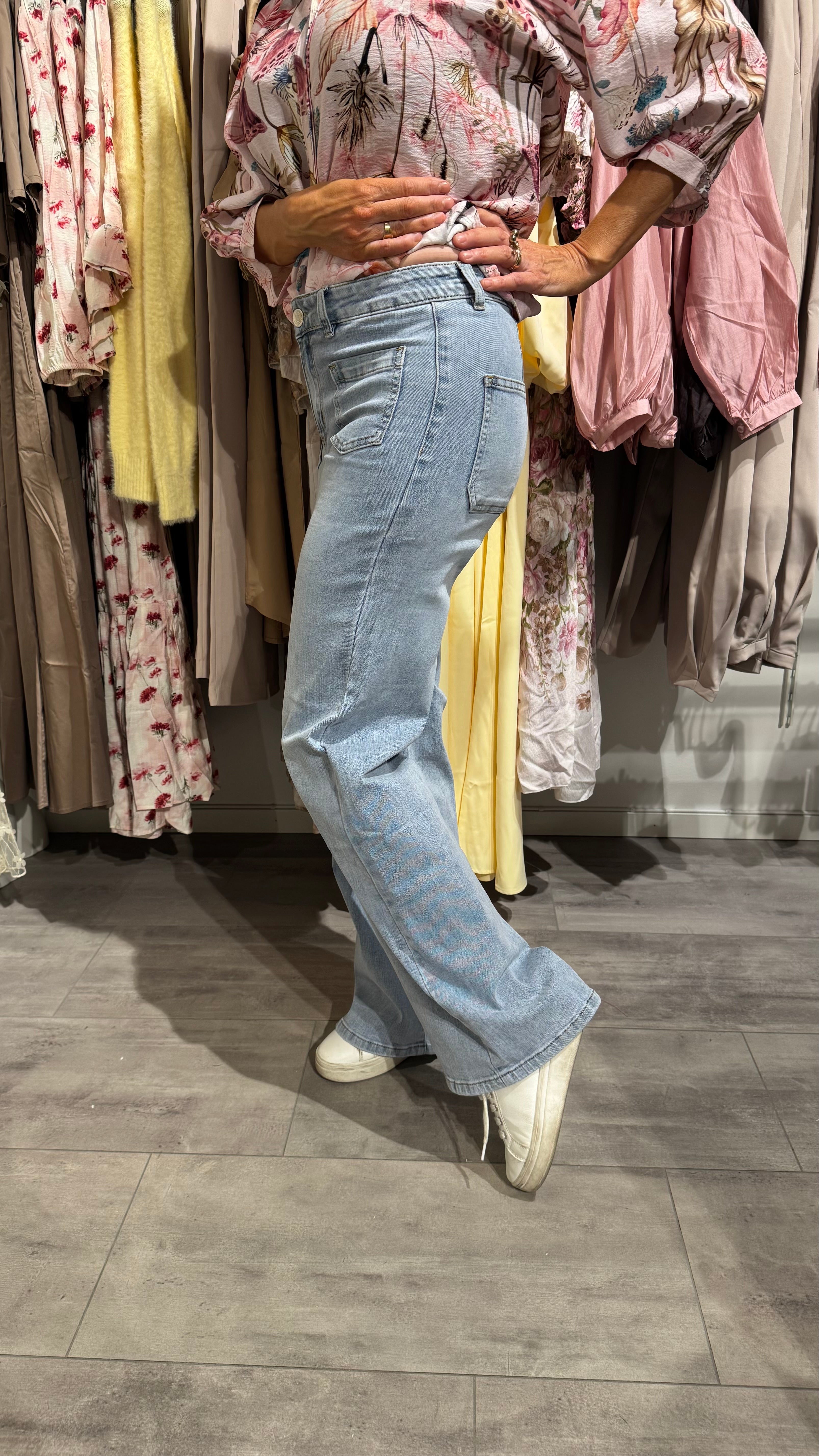 Toxik jeans front pocket - blue wash