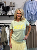 Soho T-shirt- mint/gul