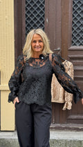 AMANDINE BLOUSE - BLACK