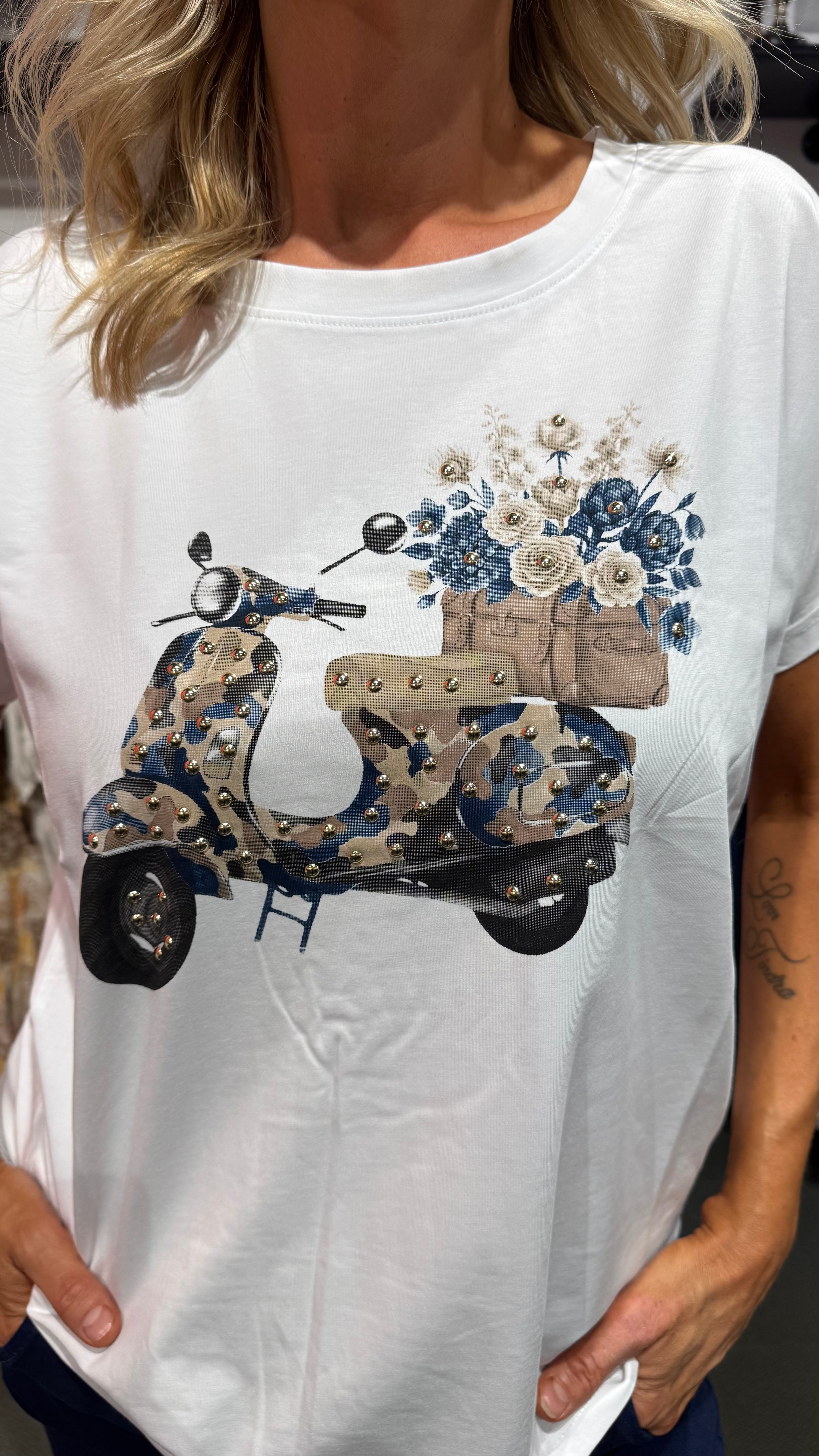 T-shirt bike- blue