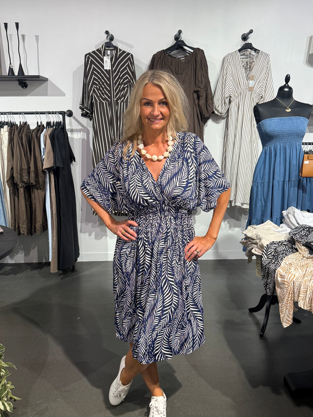 Melina dress- blue
