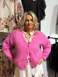 Mohair kofta - cerise