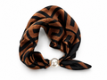 Scarf magnetspänne - brun/svart