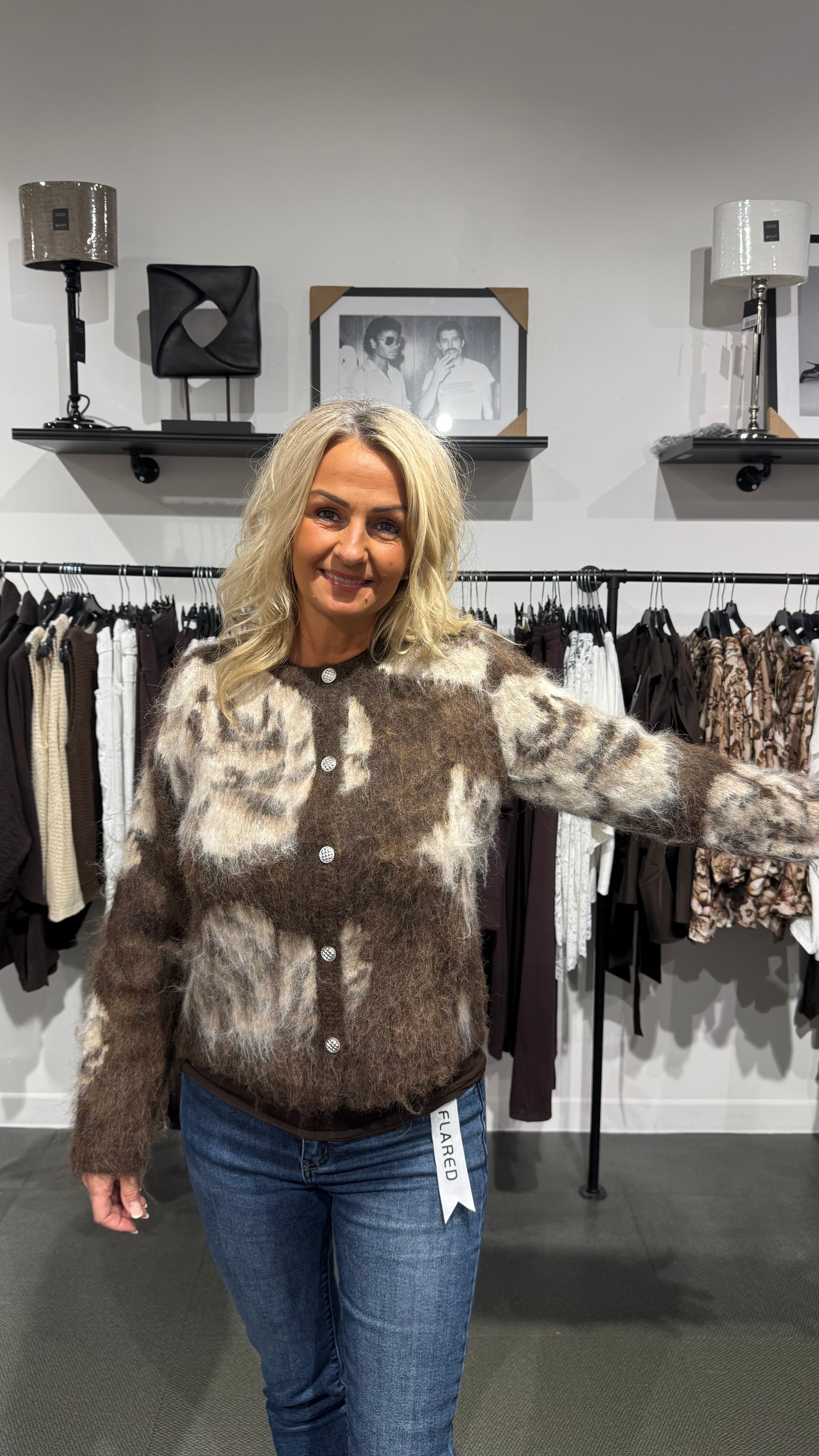 Fqlippi cardigan - Brown mix