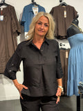 CHARISSA topp svart