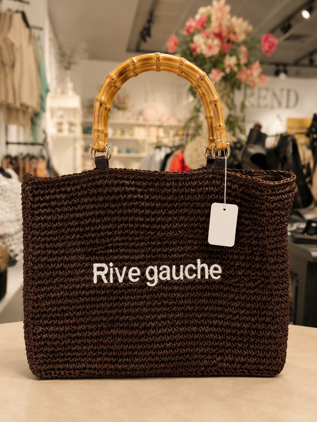 RIVE GAUCHE TOTE - BROWN