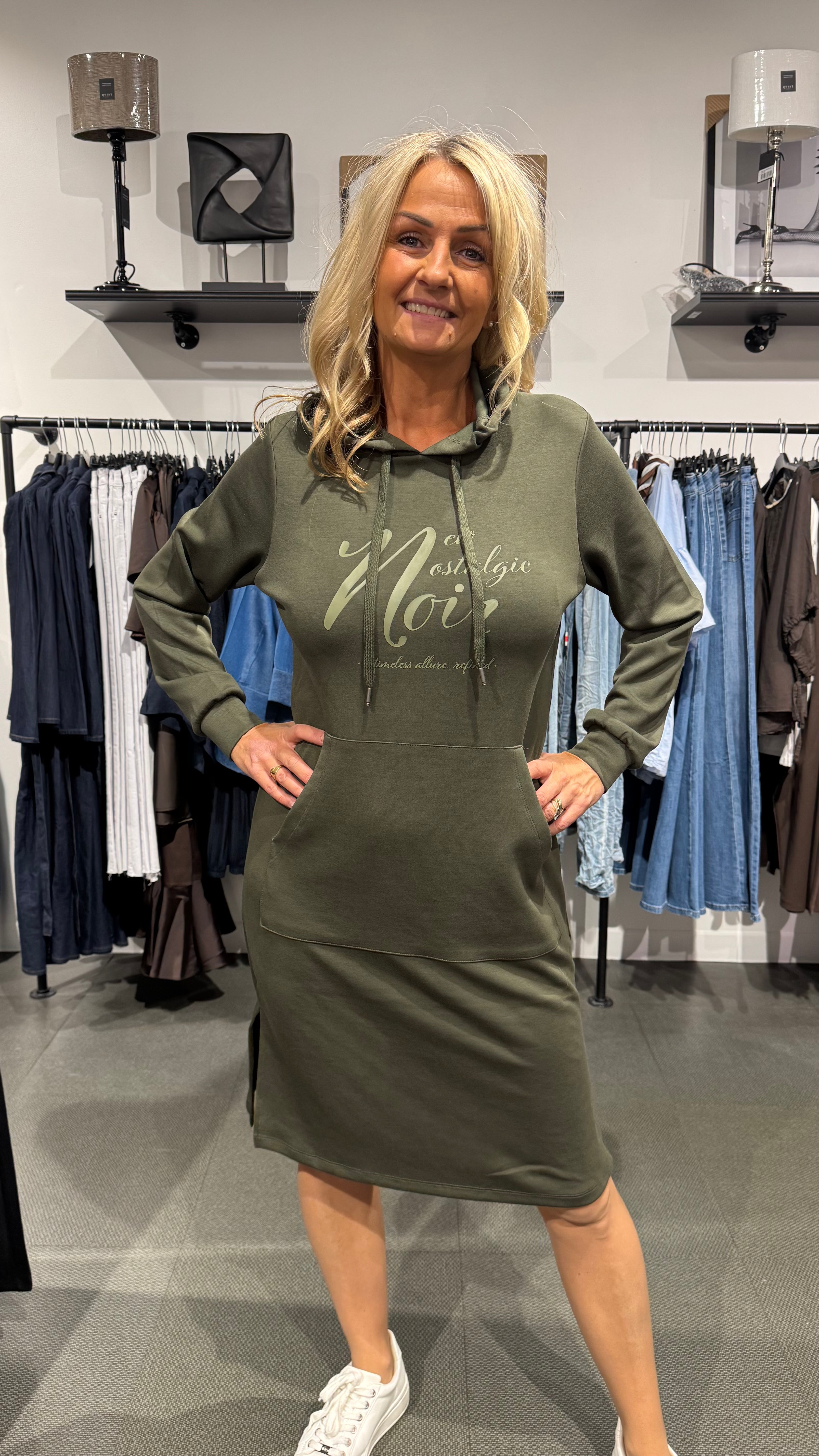 Banu klänning ärm - green