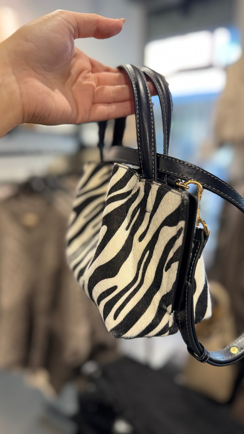 Mini Molly tote - zebra