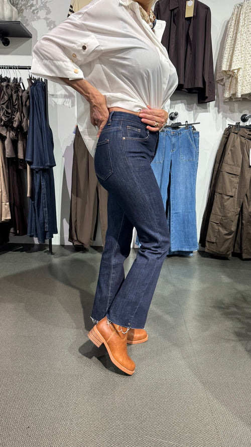 Flared jeans - dark denim