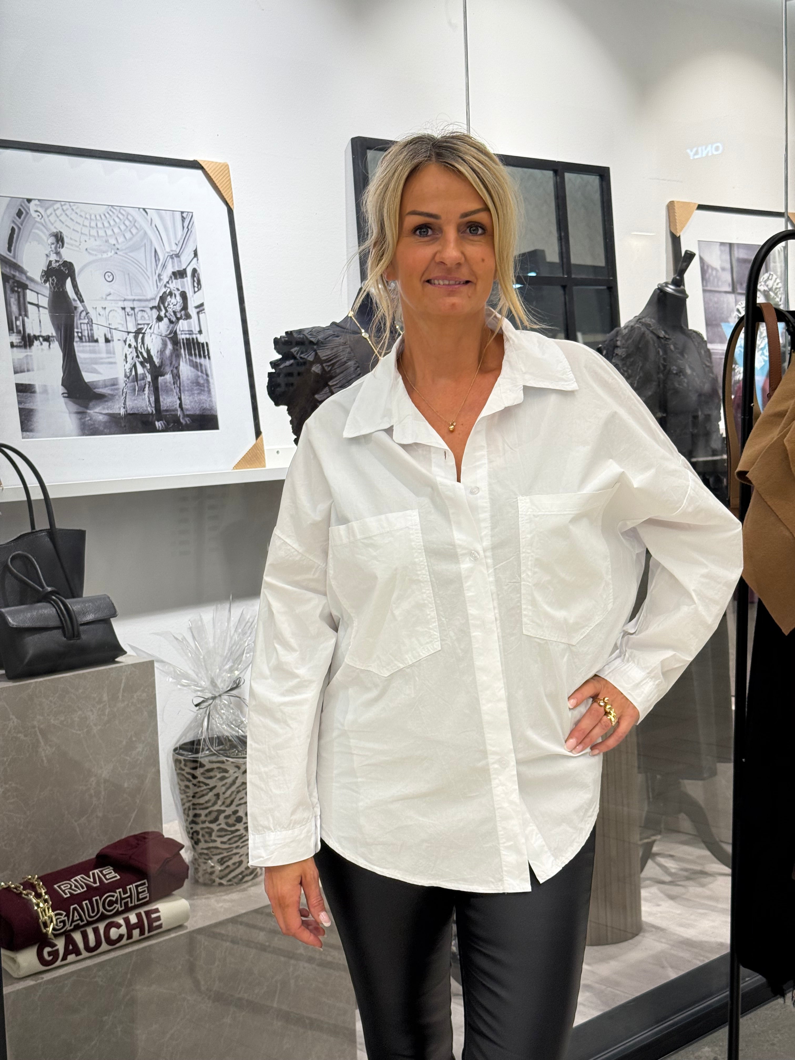 Oversized white shirt