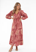 HILDA DRESS ROSE/GOLD