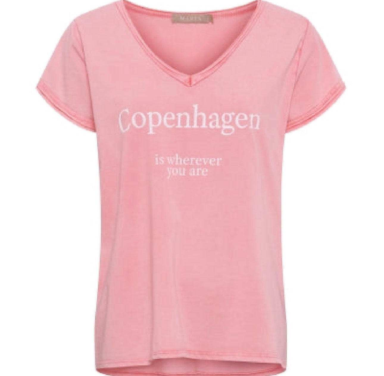 Copenhagen t-shirt - korall