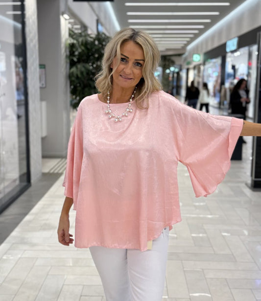 Alexia blank topp rosa