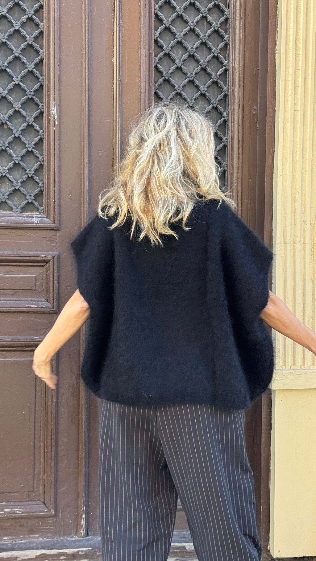 MOHAIR POLO - ONYX BLACK